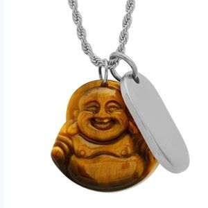 Stainless Steel Tiger Eye Buddha Chain/Pendants